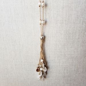 BNWOT J. Jill Adjustable Pearls & Coins Necklace